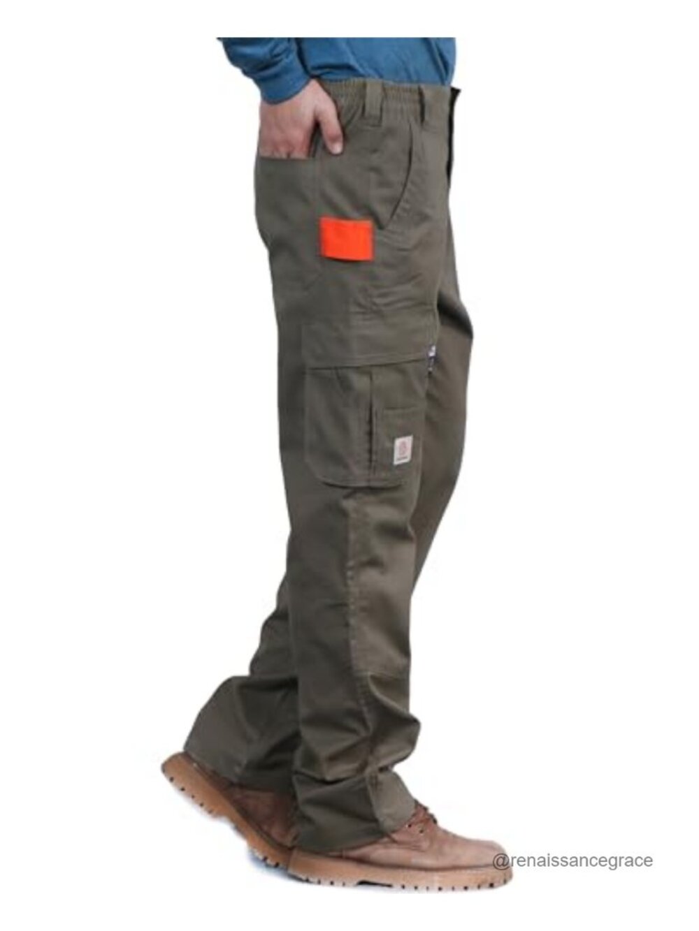 FR Cargo Work Pants Water Oil Repellent Cotton Twill Flame Resistant